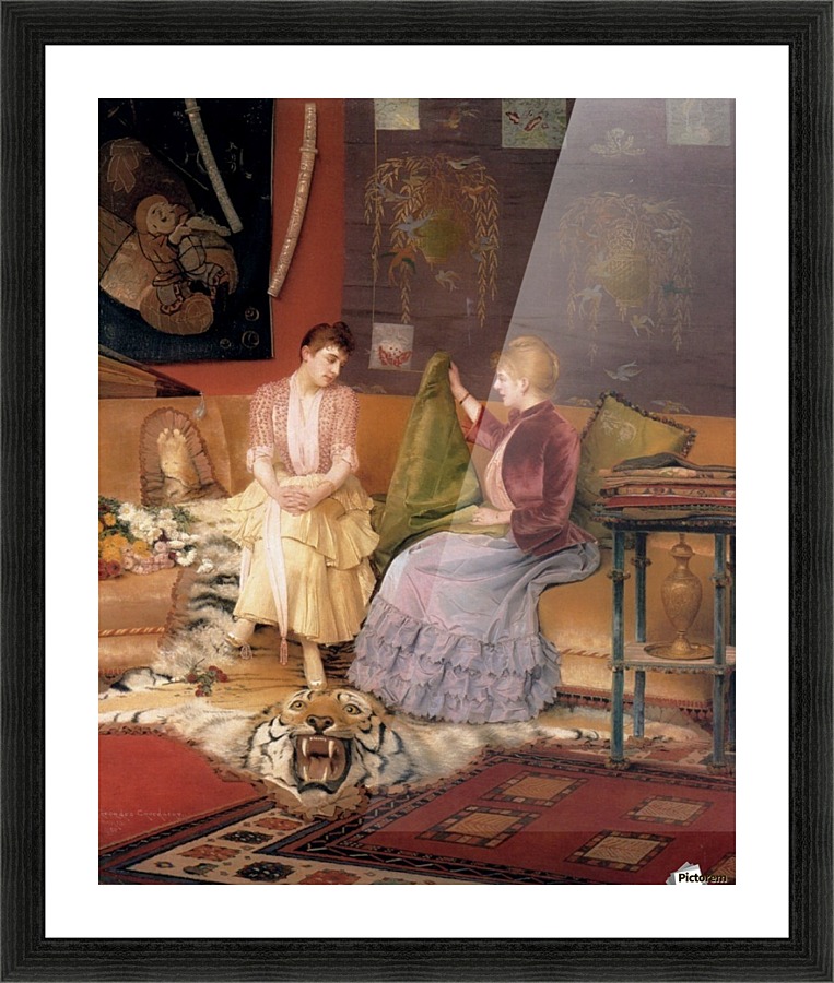 A difficult decision Picture Frame print