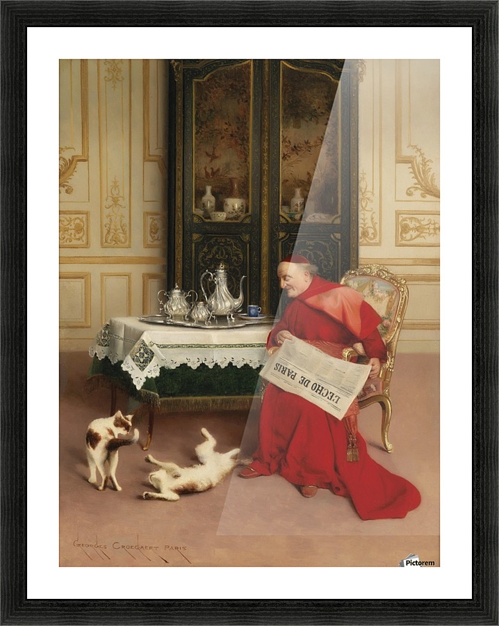 Cat games Picture Frame print