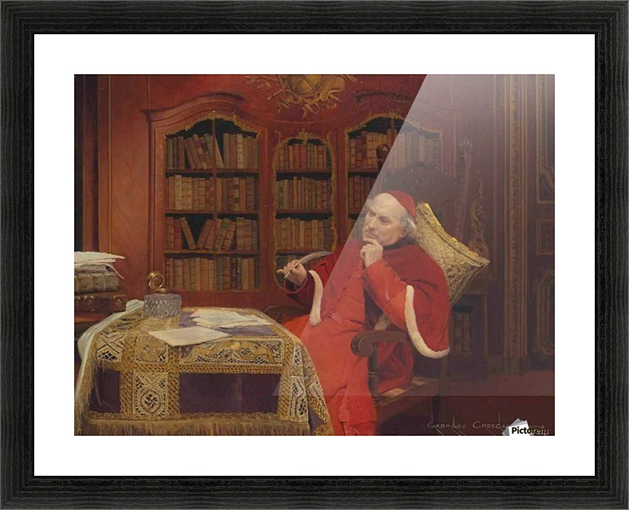 Deep in thought Picture Frame print
