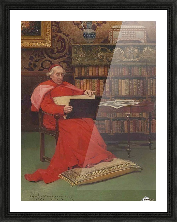 In the library Picture Frame print