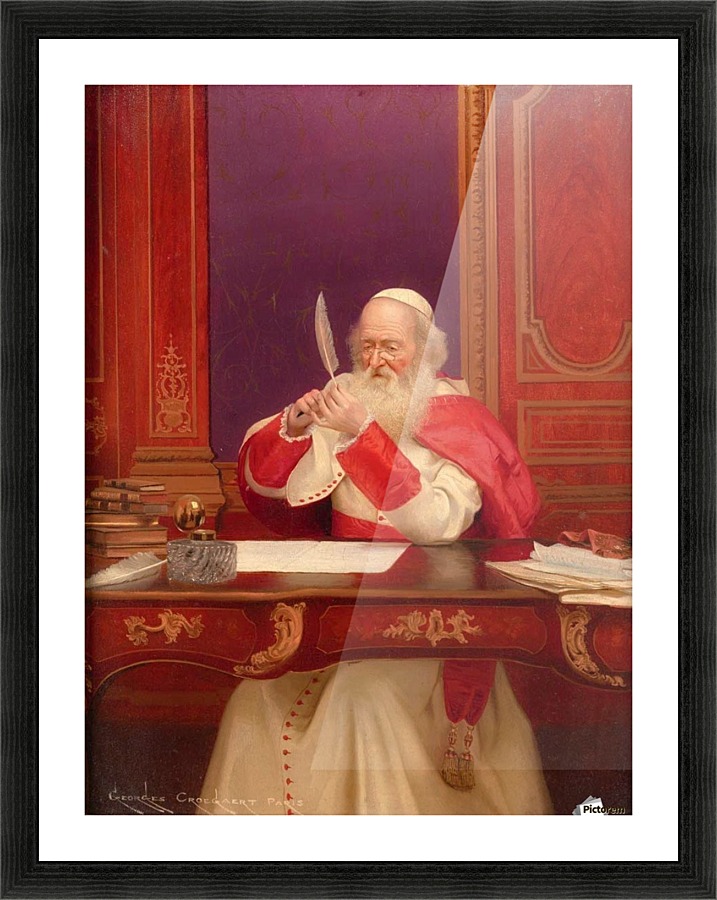 Sharpening the Quill Picture Frame print