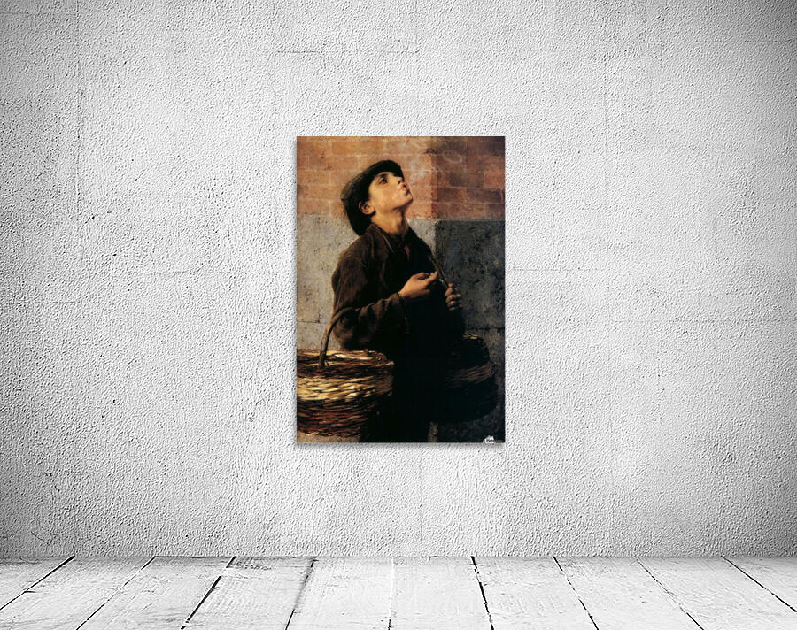 Boy doing smoking rings Wall Preview