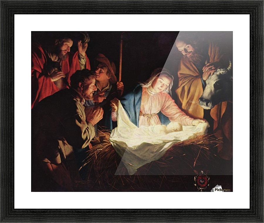 Nativity scene Picture Frame print