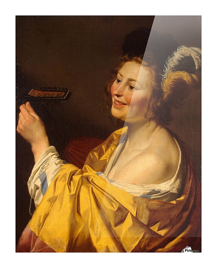 Lute Player, 1624 Picture Frame print