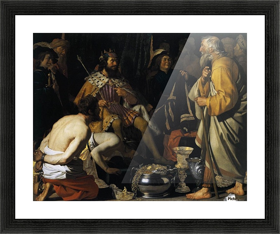 Solon and Croesus Picture Frame print