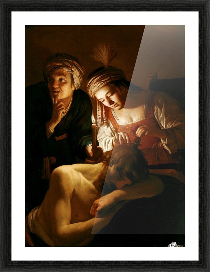 Samson and Delilah Picture Frame print
