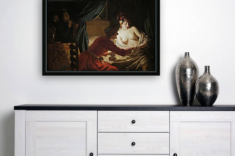 The flea hunt by Gerard van Honthorst
