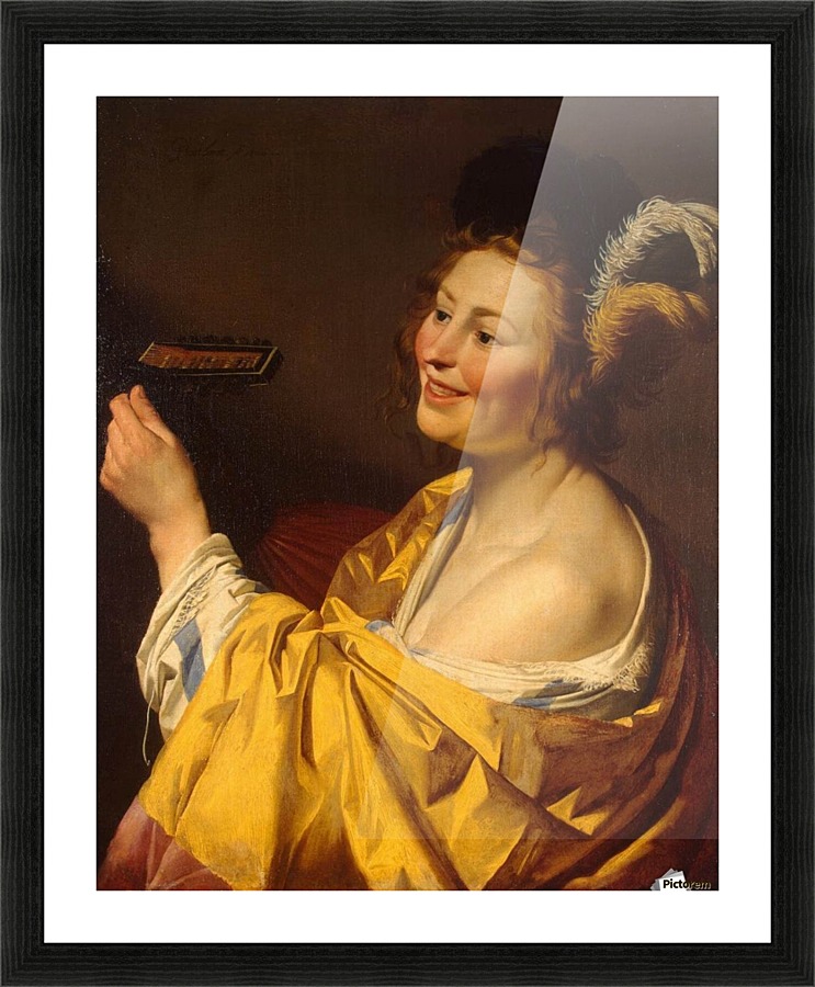 Lute player Picture Frame print