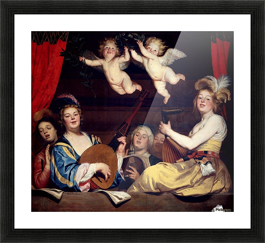 Het concert Picture Frame print