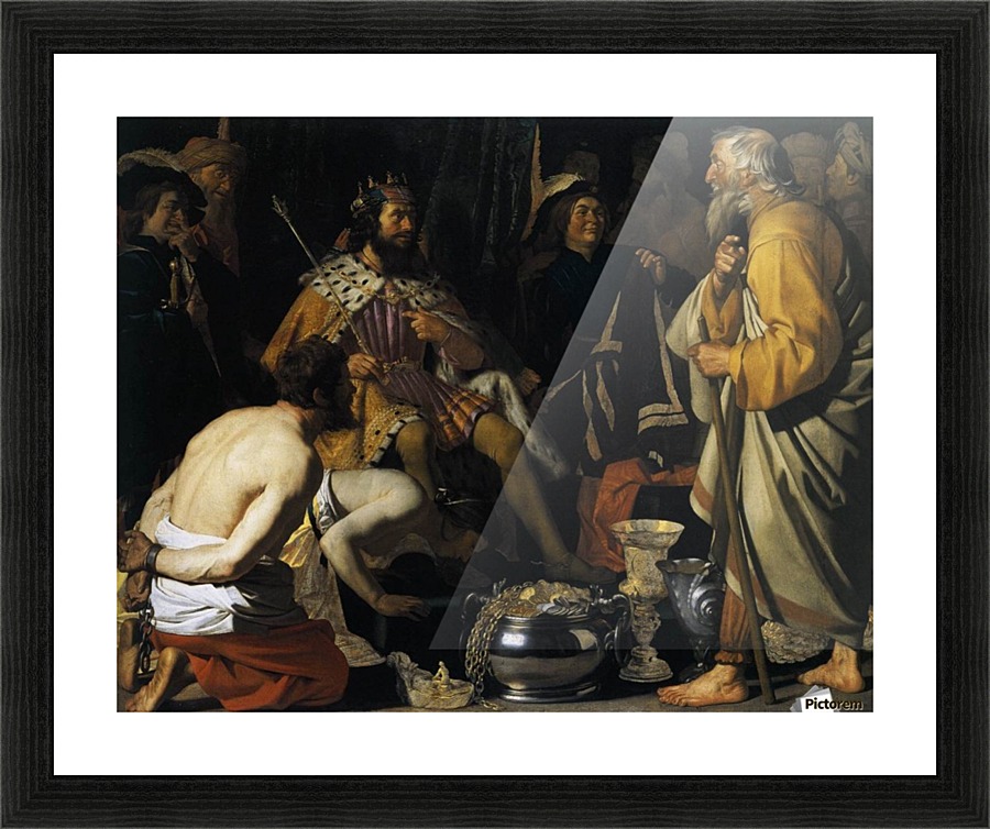 Solon and Croesus Picture Frame print