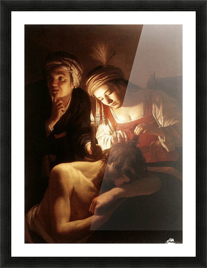 Samson and Delilah Picture Frame print