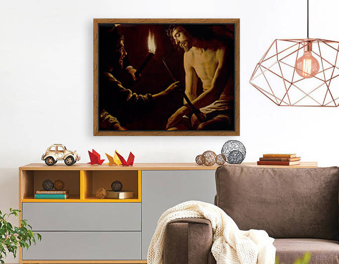 Mocking of Christ by Gerrit van Honthorst