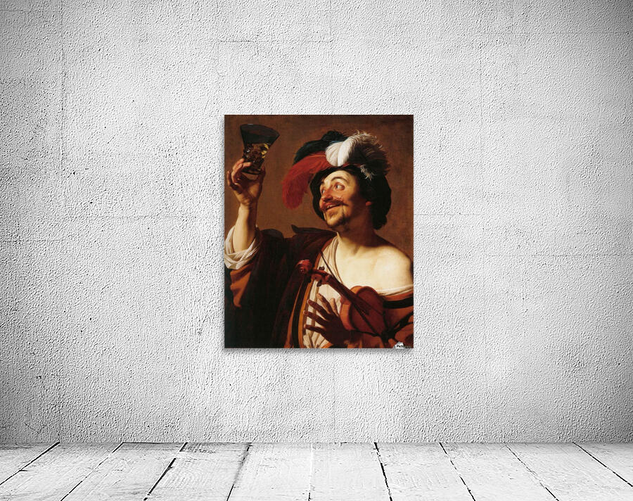Man praising a cup Wall Preview