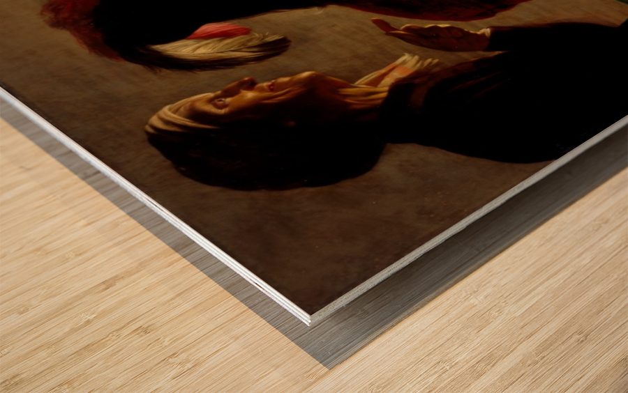 The procuress Wood print
