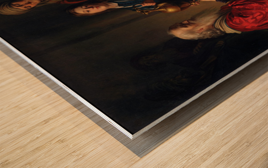 Royal scene Wood print
