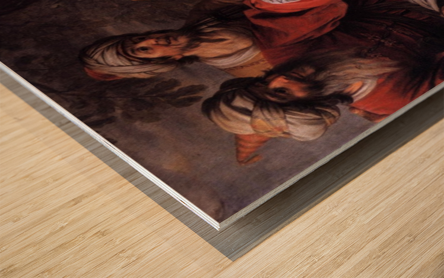 Die vor den Alten Wood print