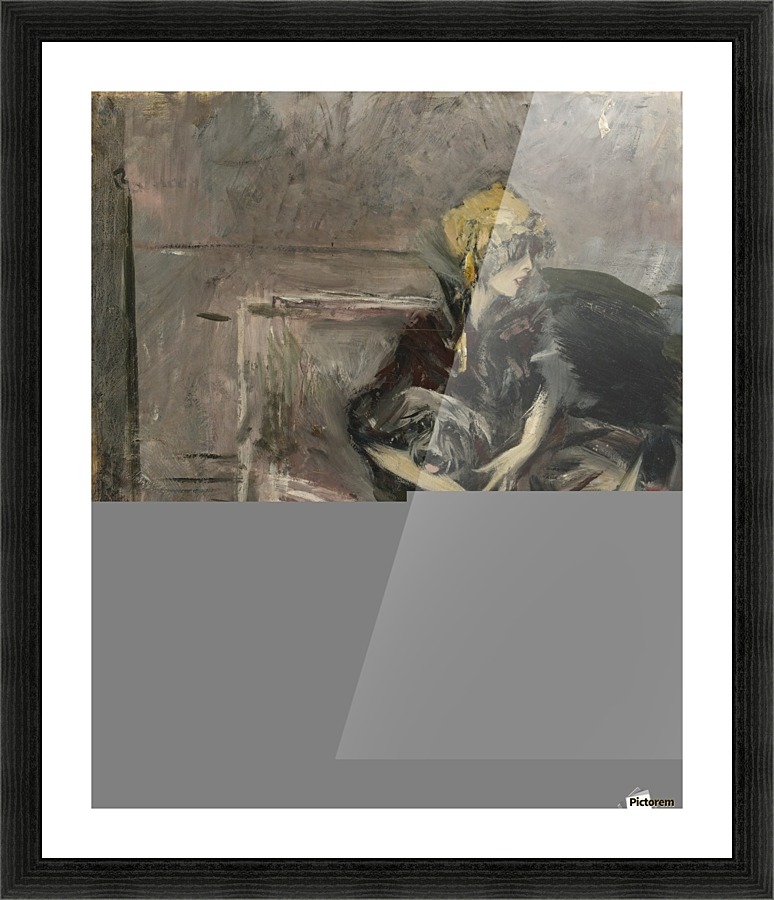 Lady in Yellow Picture Frame print