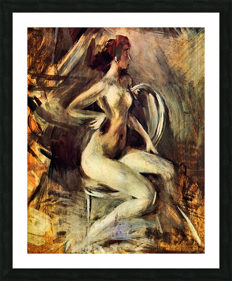 Nude from the side Picture Frame print