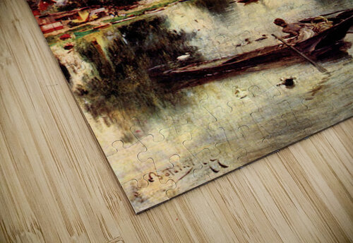 River landscape Giovanni Boldini puzzle
