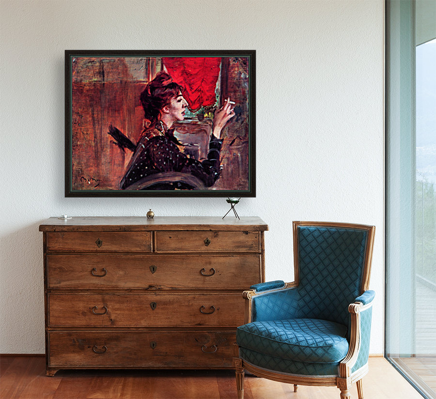 The red curtain Reproduction