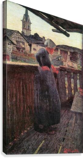 On the balcony Canvas Print
