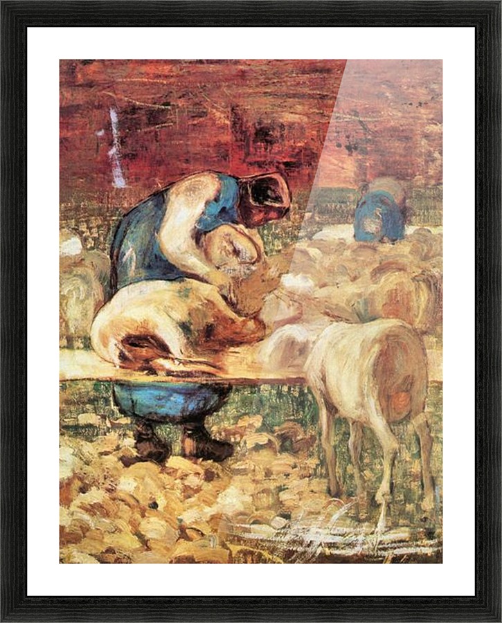Shearing Picture Frame print