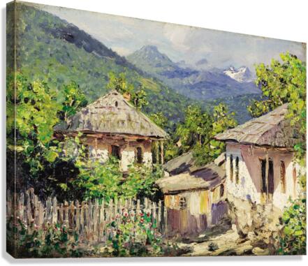 Village Scene Canvas Print