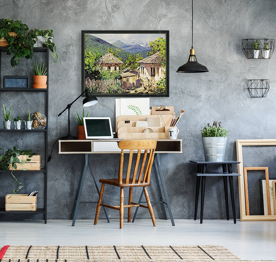 Village Scene Reproduction