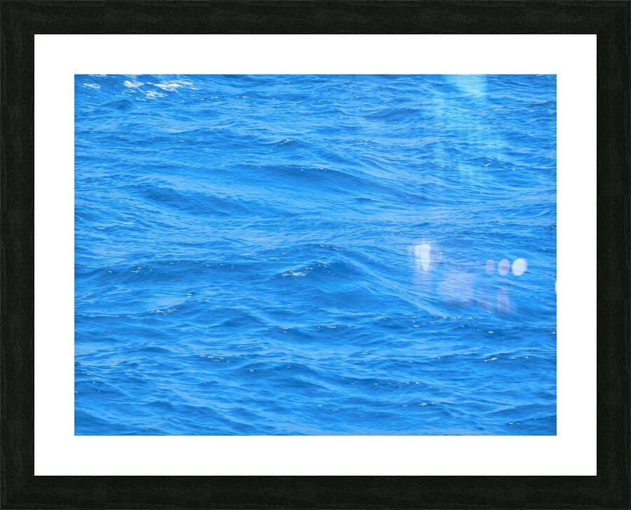  Mediterranean blue Picture Frame print
