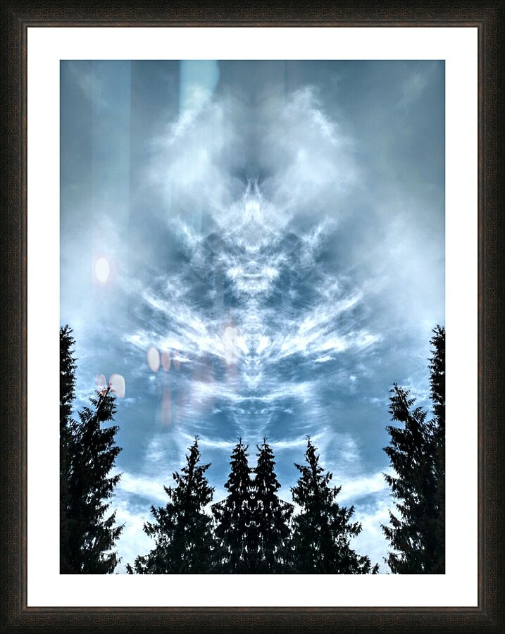 Cloud totem 2 Picture Frame print
