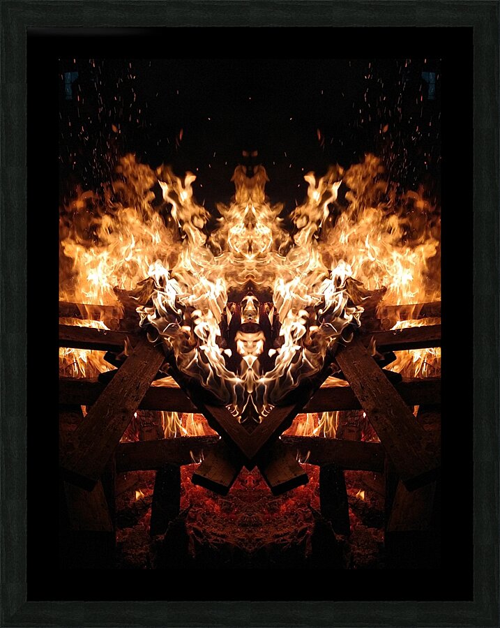 Fire totem 1 Picture Frame print