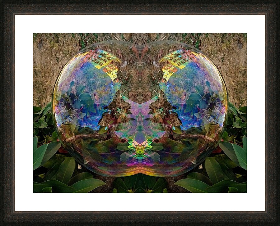 Bubble Reflections 3 Picture Frame print