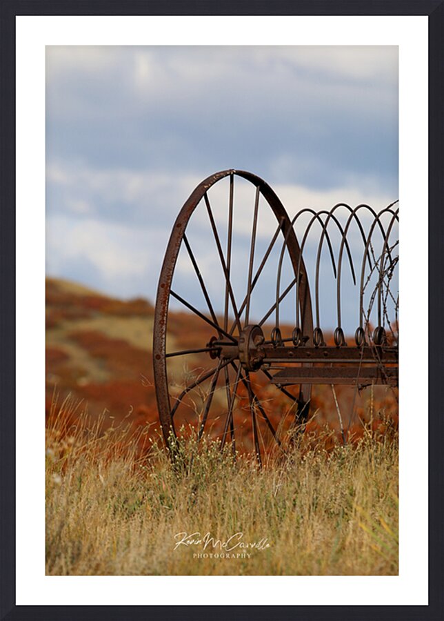 Hay Rake Picture Frame print