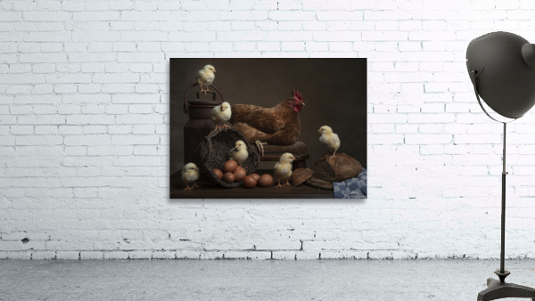 Chicken with Hen Wall Preview