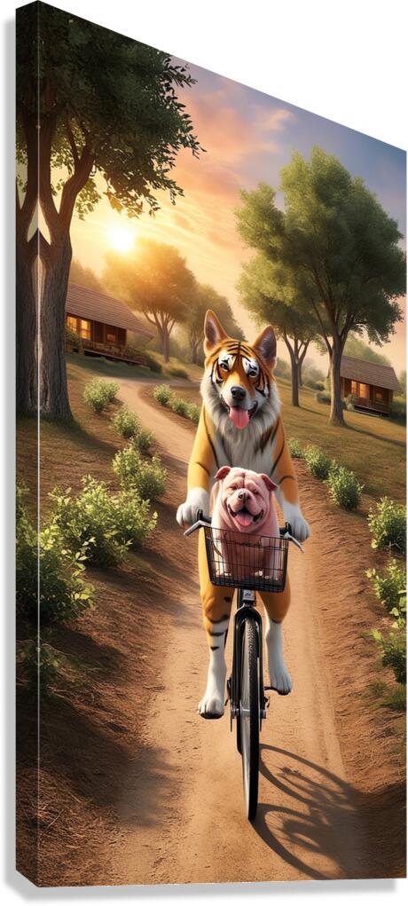 tigre a velo Canvas Print