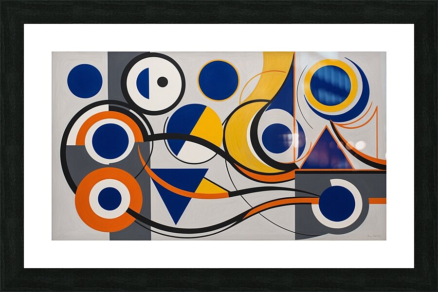 conception abstraite vibrante 3 Picture Frame print