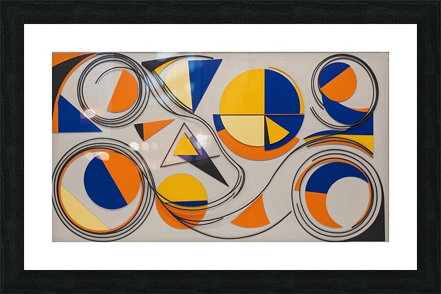 CONCEPTION ABSTRAITE VIBRANTE 7 Picture Frame print