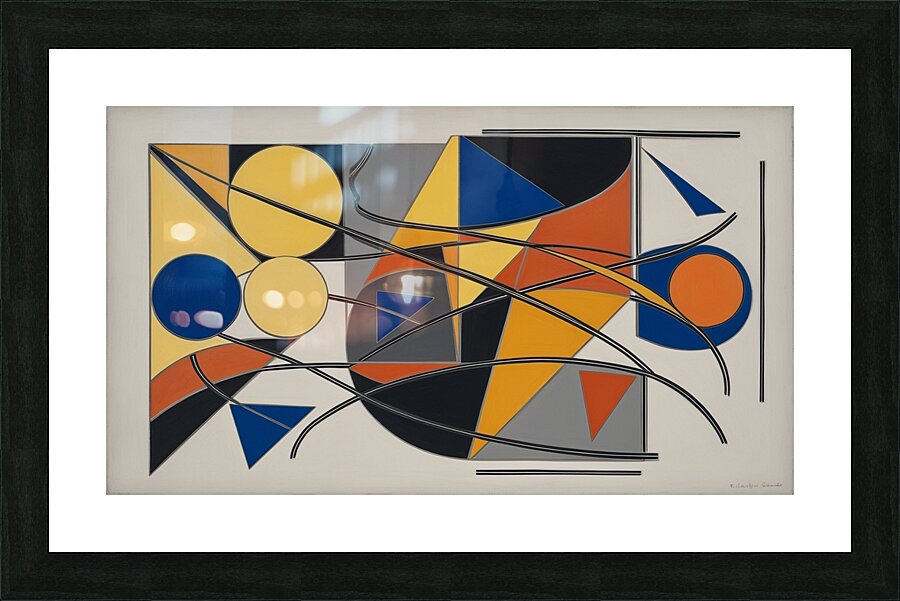 CONCEPTION ABSTRAITE VIBRANTE 13 Picture Frame print