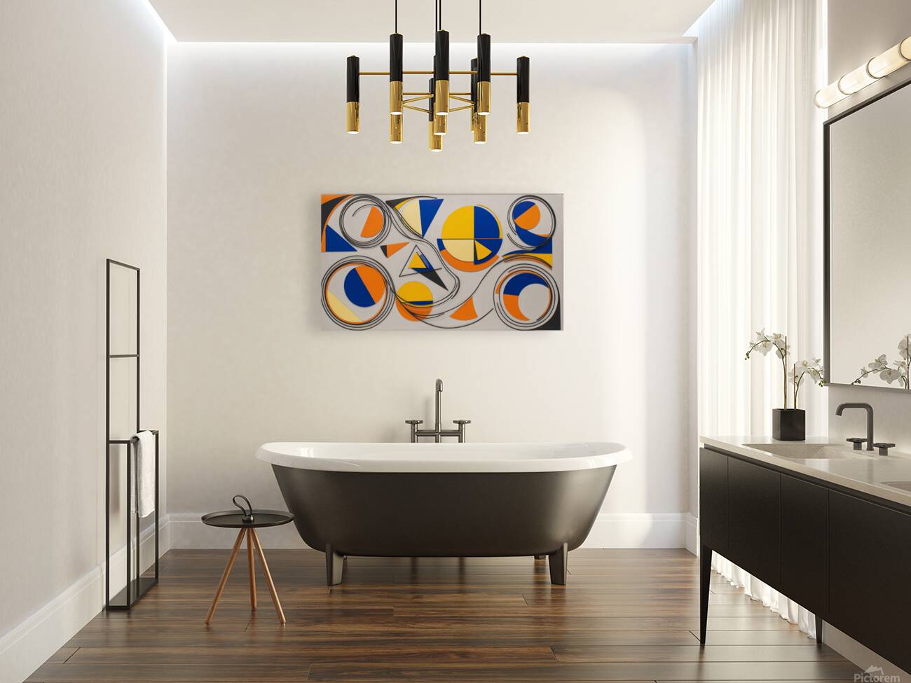 CONCEPTION ABSTRAITE VIBRANTE 7 Reproduction