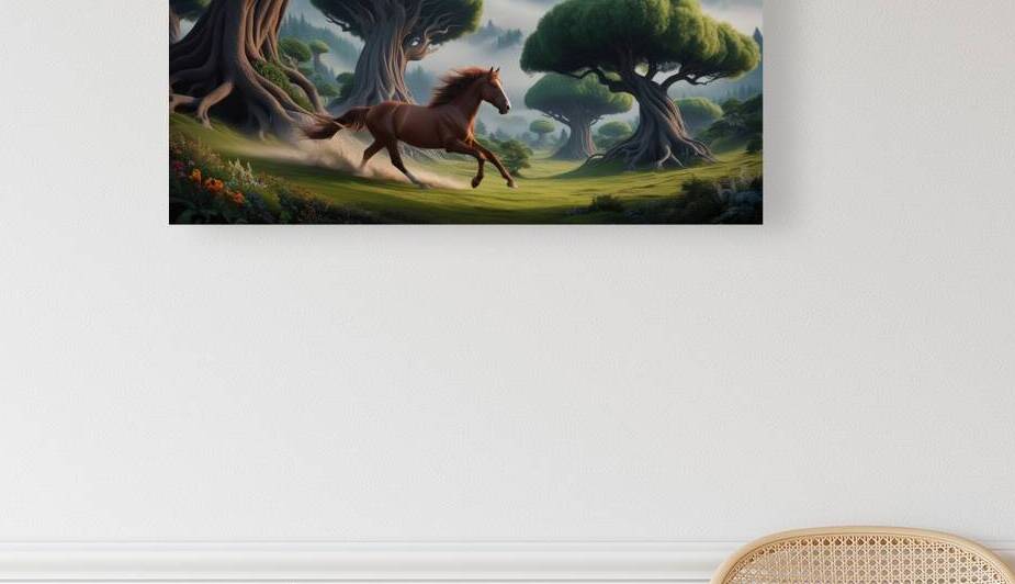  Le cheval au Cour des Fleurs by Hamid EL MASMOUDI