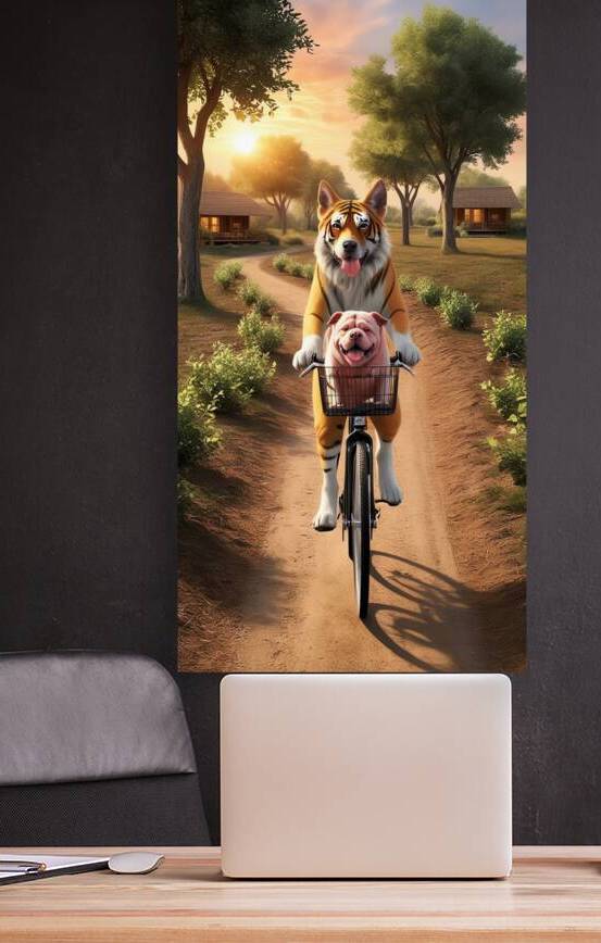 tigre a velo by INKWELL