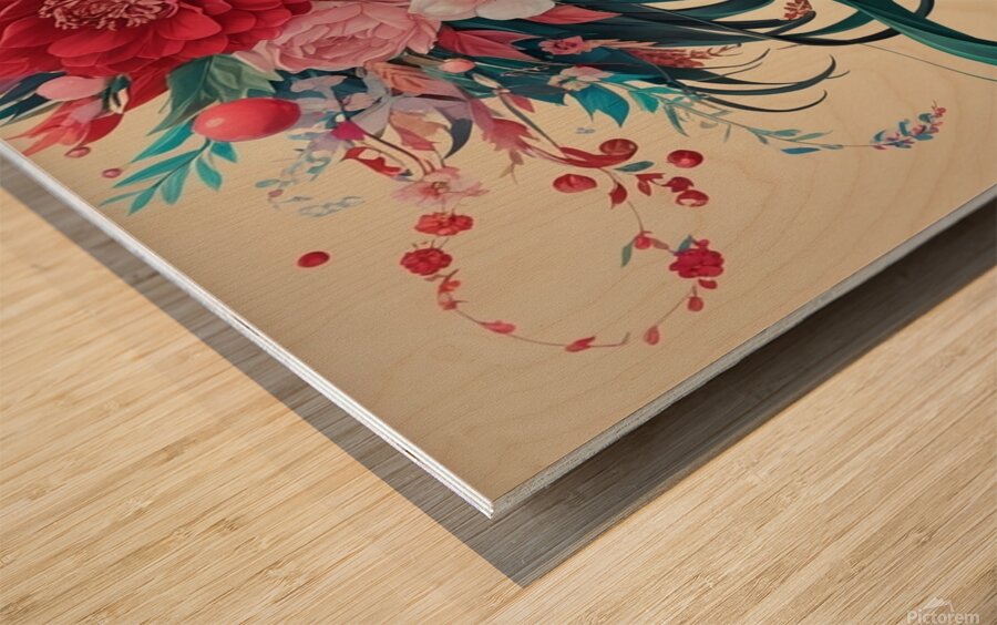 illustration captivante Wood print