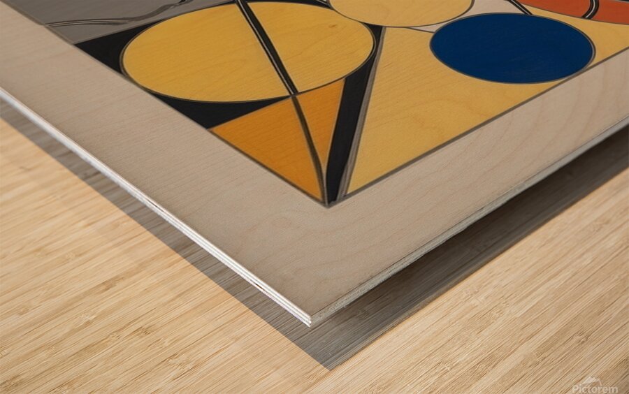 CONCEPTION ABSTRAITE VIBRANTE 13 Wood print