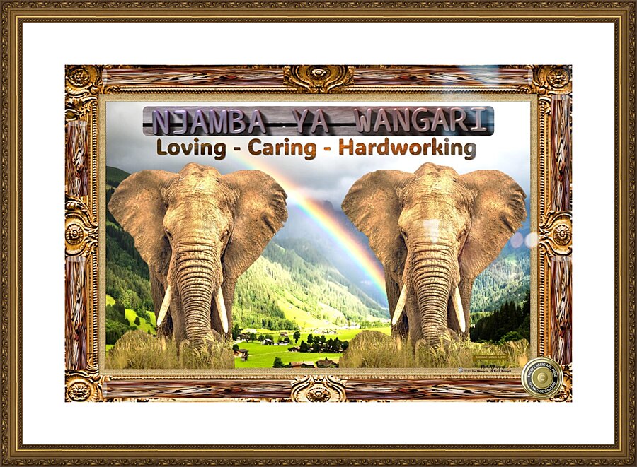 TCAP SHOWCASE LIMITED EDTIONS Njamba Picture Frame Printing