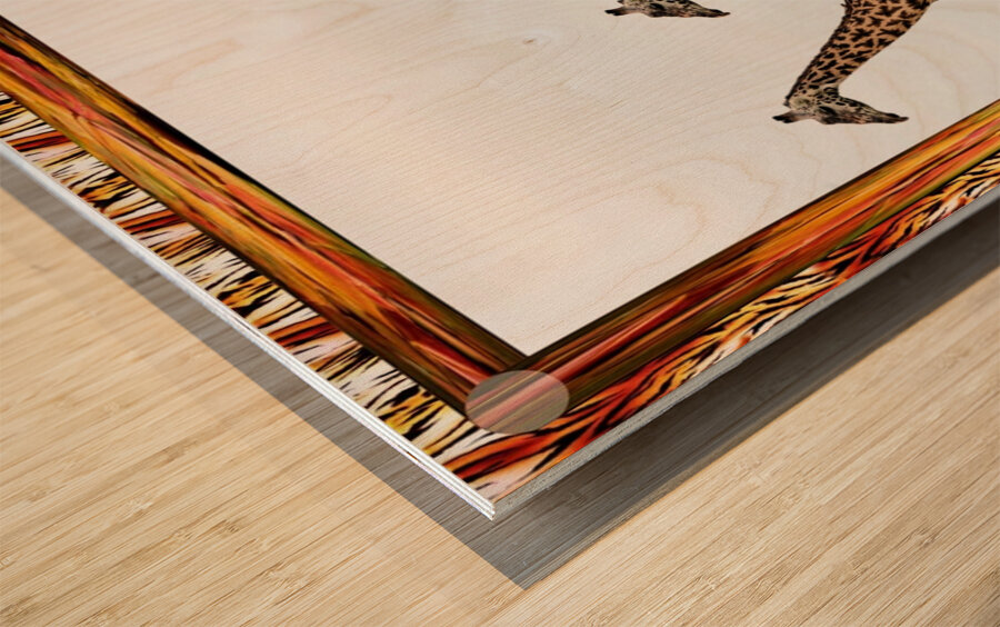 TheoClassic Art Endangered Species Giiraffe08P.JP Wood print