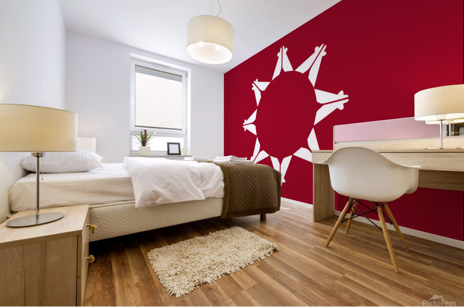 Pine Ridge Agency Flag Mural print
