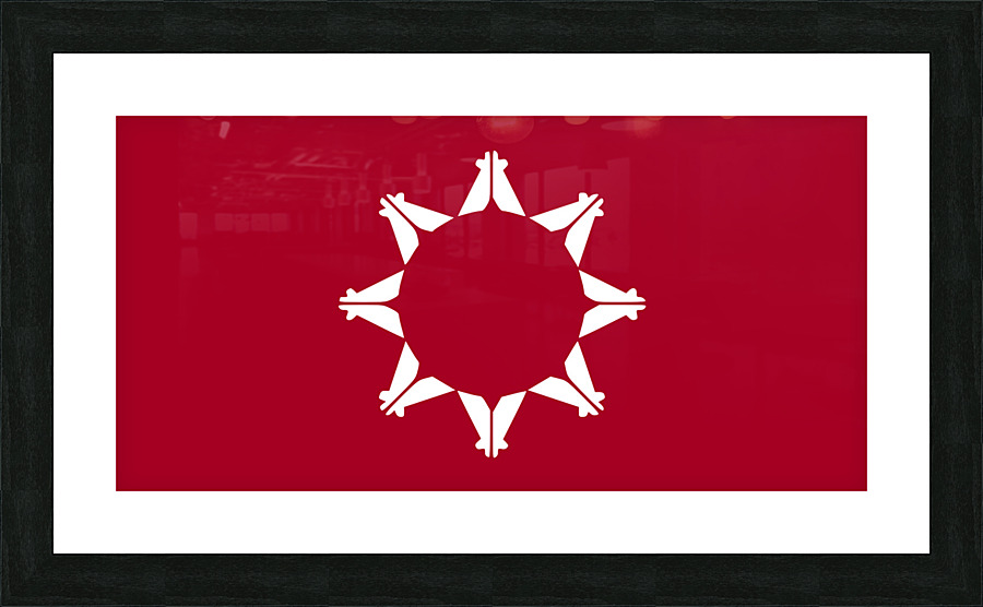 Pine Ridge Agency Flag Picture Frame print