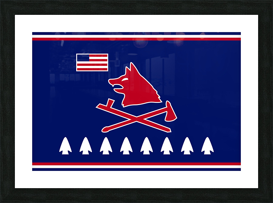 Pawnee Nation Flag Picture Frame print