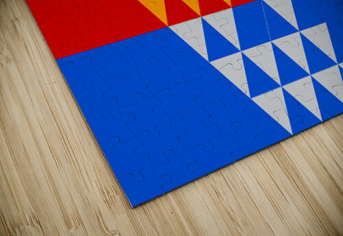 Pomo Indian Flag Arty Flyers puzzle