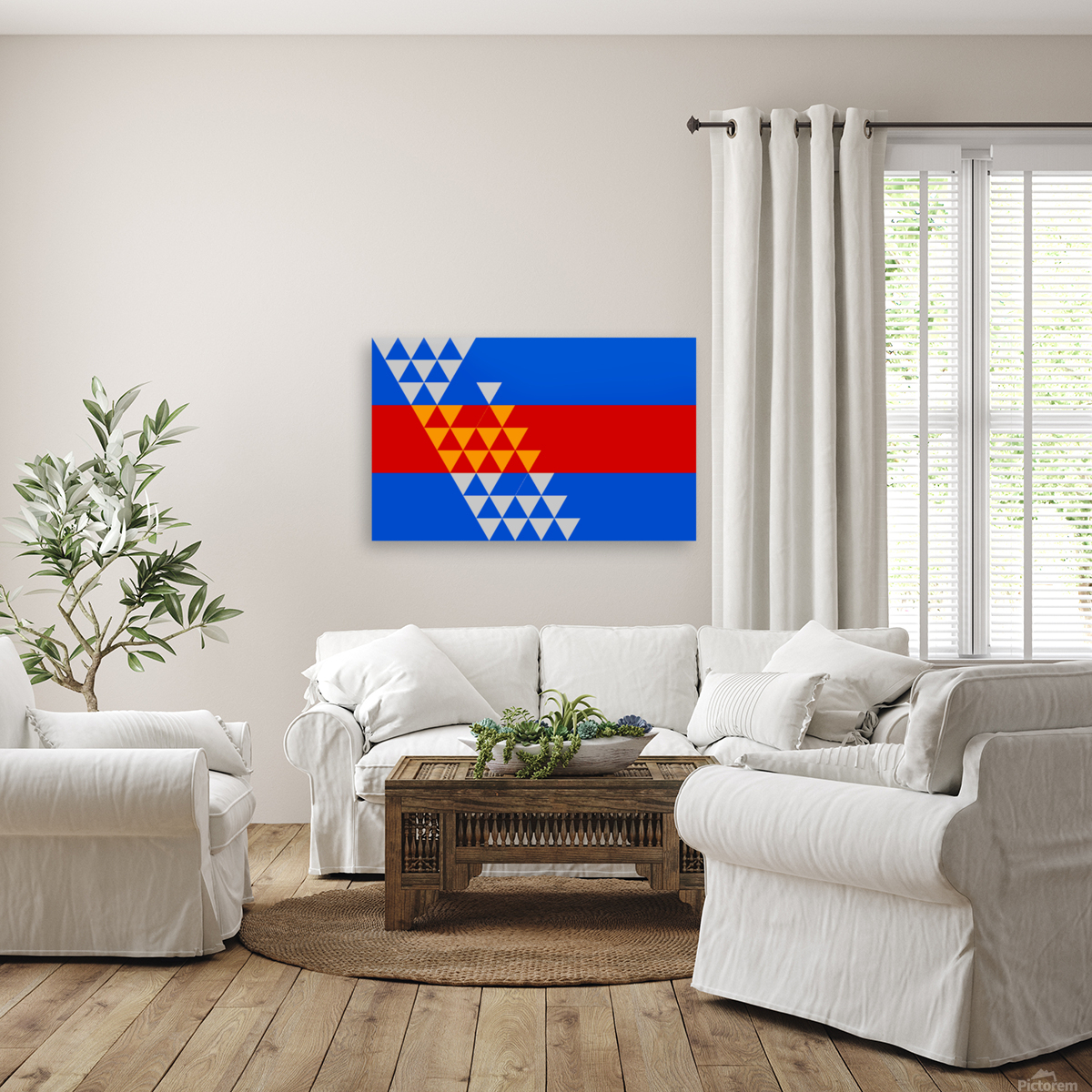 Pomo Indian Flag Reproduction